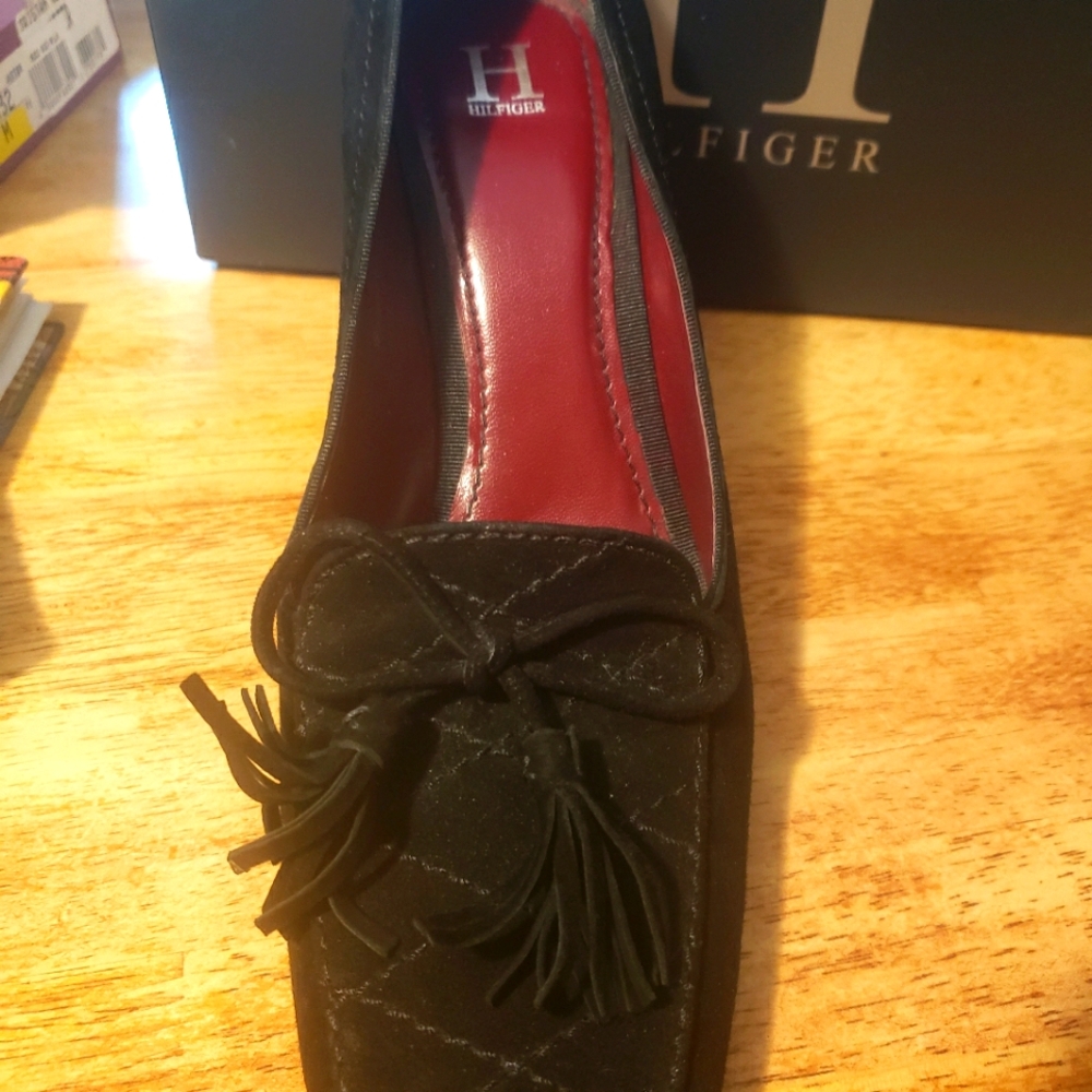 Tommy Hilfiger Rachael Blk Suede Heel